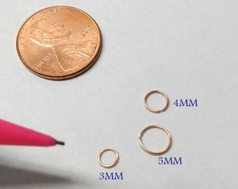 Extremely Tiny hoops, Sterling silver, Rose Gold or Yellow Gold *Please Read description before buying, this size hoop is not for everyone