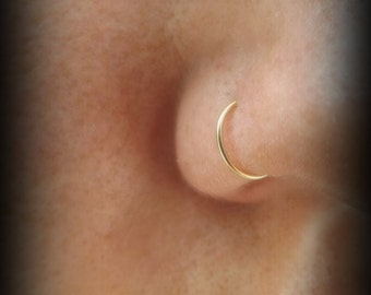 Sale! Set of *2* 14K Gold Filled Fake nose hoop/earring/lip ring