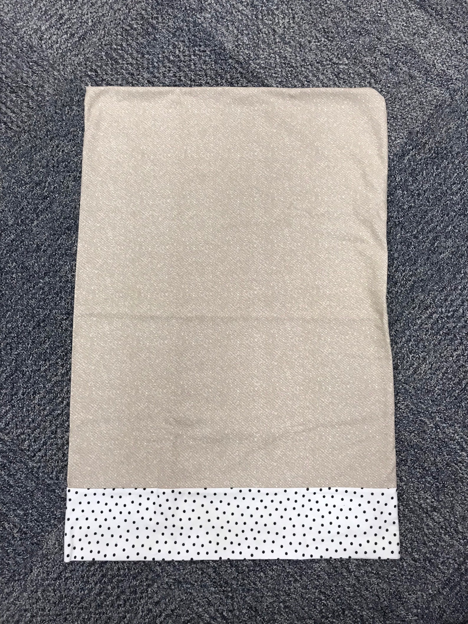 Pillow cases flannel Model cream with black dots with french Etsy