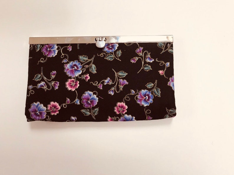 Women Wallet Quilted paisley holds MANY credit cards