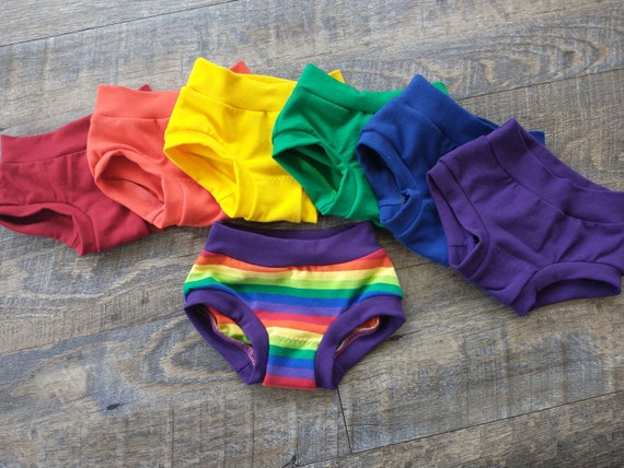 RAINBOW Premium Cotton Knit Girls Panties or Boys Briefs - Etsy Hong Kong
