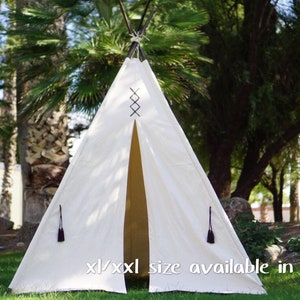 Original teepee with window kids teepee in nature canvas and image 9