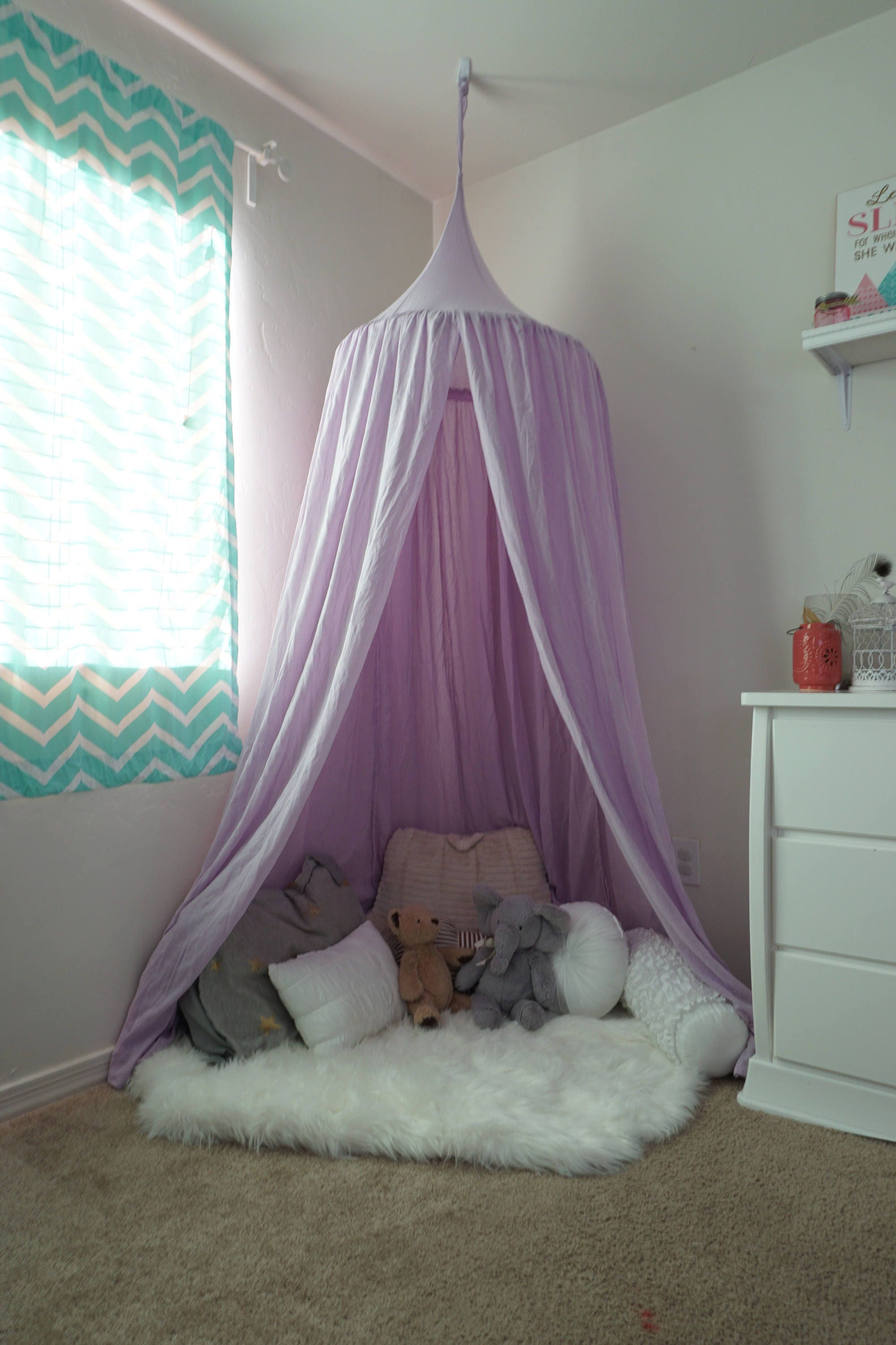 Play Canopy in Lavender/ Hanging Tent/ Reading Nook Etsy
