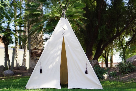 Kids Giant Canvas TEEPEE WIGWAM Childrens Indoor Play Tent Party Garden Teepee 