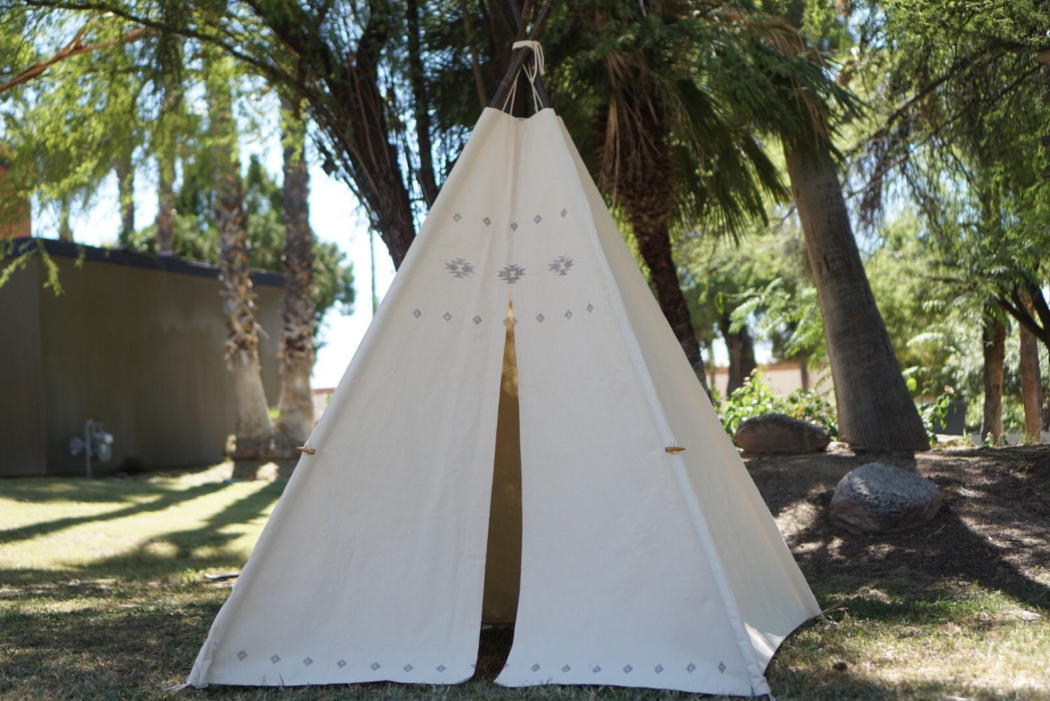 XL AZTEC teepee, 8ft pole kids Teepee, beach teepee, large tipi, Play