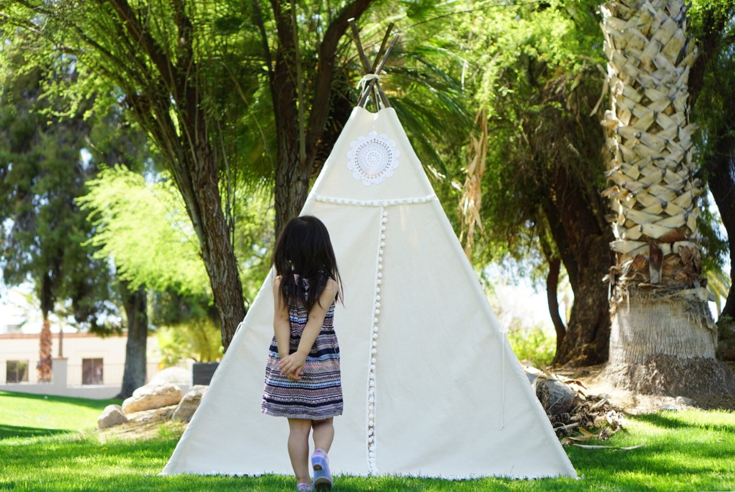 XL/XXL Vintage teepee, beach teepee, 8ft pole kids Teepee, large tipi