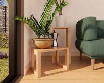 PDF Download of 2 DIY Plant Stands I Easy Table Plan I DIY coffee table I Home decor I Step-By-Step Guide Table Plans I Home office