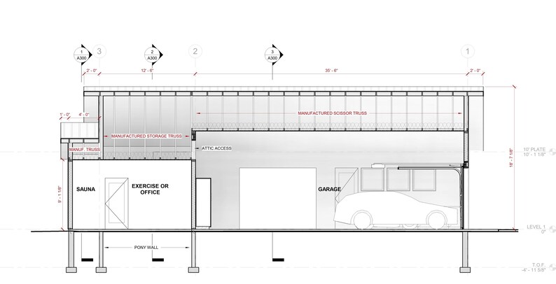 3-car Garage Shop Plans With Attic: 32'x48' 1500 SF Workshop (PDF ...