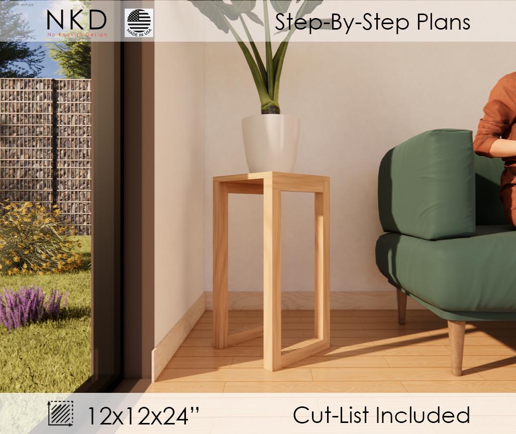 PDF Download I DIY plant Stand I Easy table plan I DIY coffee table guide I Home decor I Step by-step guide table plans I Home office plans