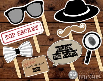 detective party etsy