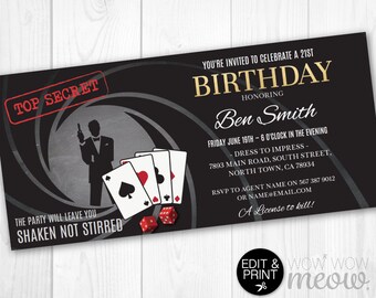 secret agent spy party