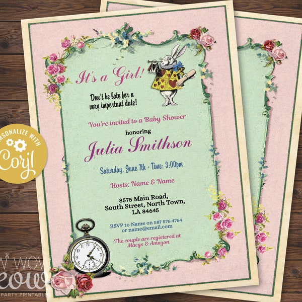 Alice in Wonderland Teapot Printable - Etsy