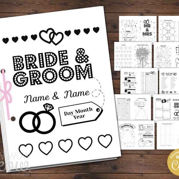 Printable Children Wedding Activity Book - Etsy