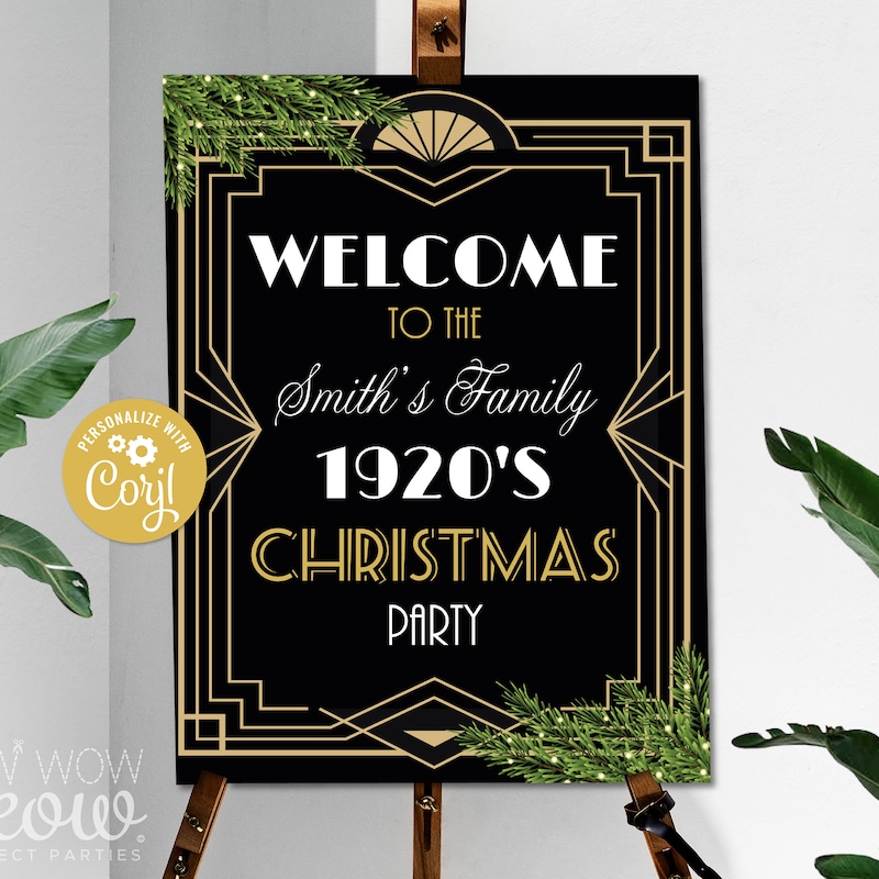 Gatsby Party Welcome Sign - Etsy