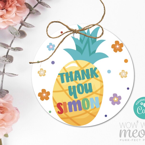 Pineapple Thank You - Etsy