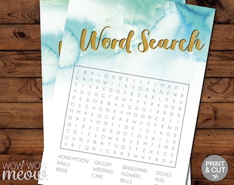 Printable Bachelorette Word Search