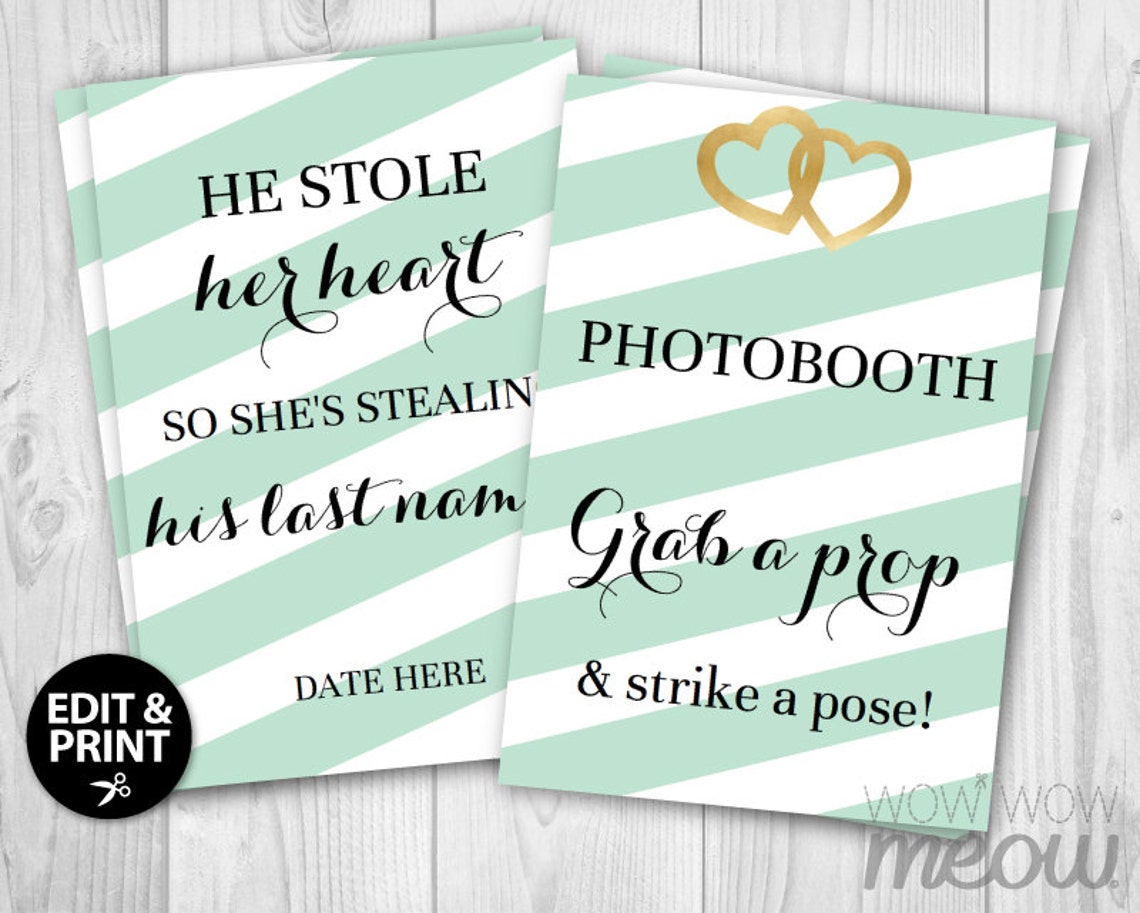Editable Wedding Signs 12 DIY Printables Templates Instagram | Etsy