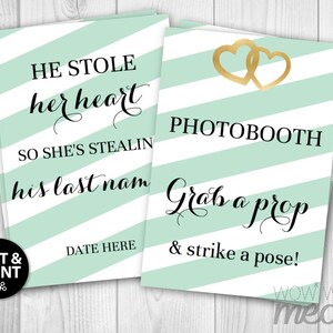 Editable Wedding Signs 12 DIY Printables Templates Instagram - Etsy