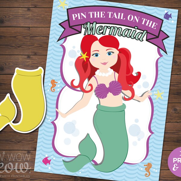 Pin the Tail on the Mermaid - Etsy Canada