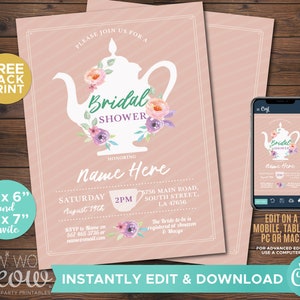 Event Shower Marie Antoinette Invitations Pink Musique of Enchantment Wedding Bachelorette Party Tea