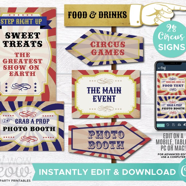 Circus Sign - Etsy