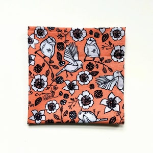 Handkerchief Pocket Square Reusable Tissue 100% Cotton Red Hemmed Edges Rolled by Hand Set or Single image 2