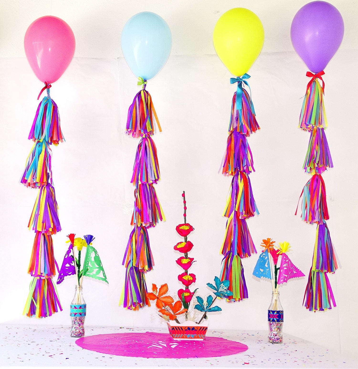 Balloon With Balloon Tassels Balloon Tails Balloon Tassles 