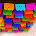 5 Pack, Day of the dead Papel Picado banners 75 feet total, Colorful paper banners, bunting garland, fiesta decor, Dia de los muertos. coco. 