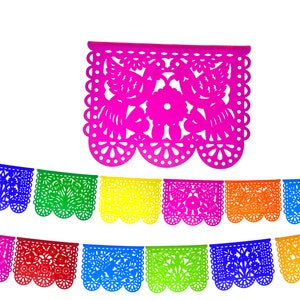 Amazing Papel Picado, Fun and pretty and Fast shipping, Perfect for a Fiesta theme party, Easy to put up, Fiesta Decoration, Excellent size