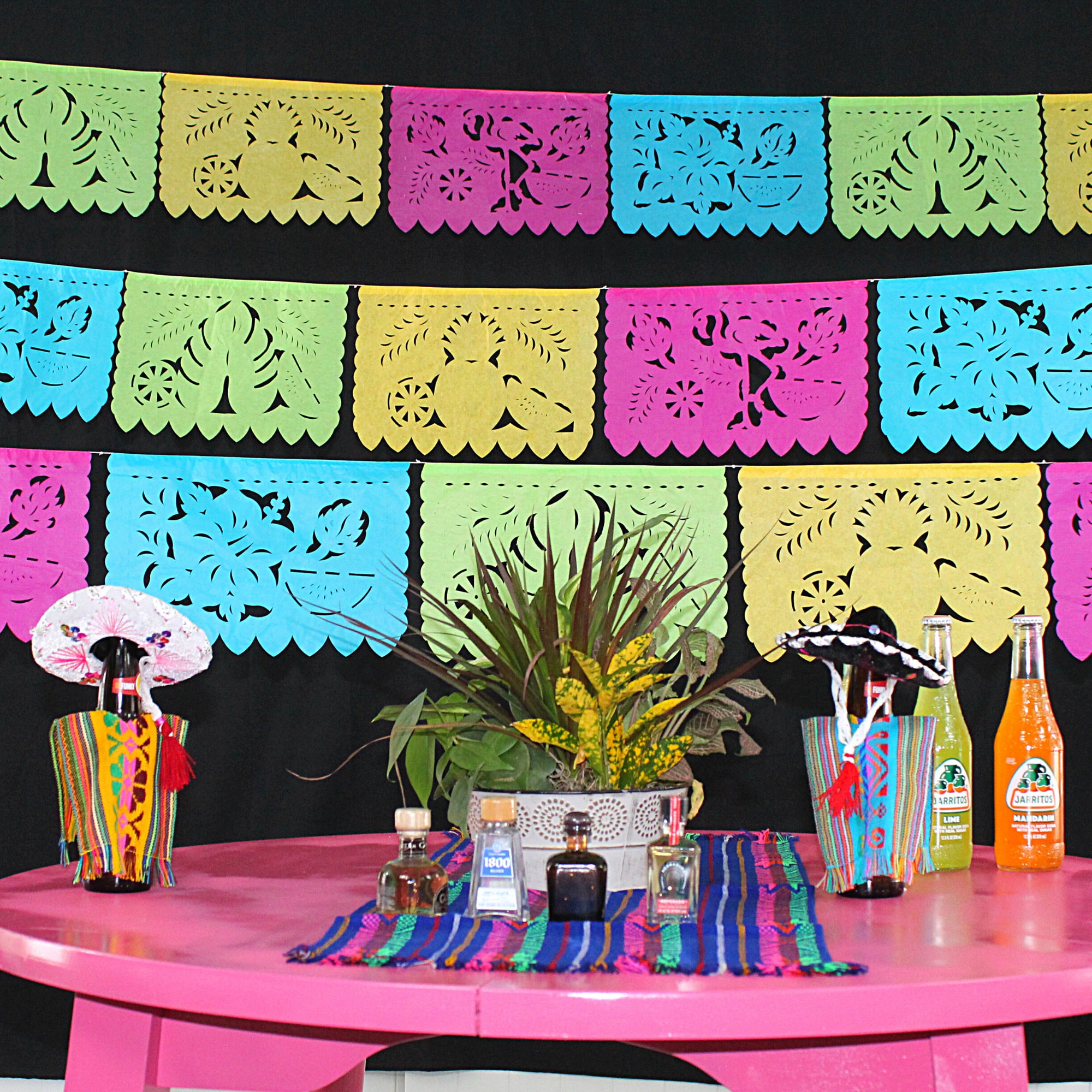Tissue Paper Fiesta Banner, Hawaiian Decor, 12 Ft - Etsy