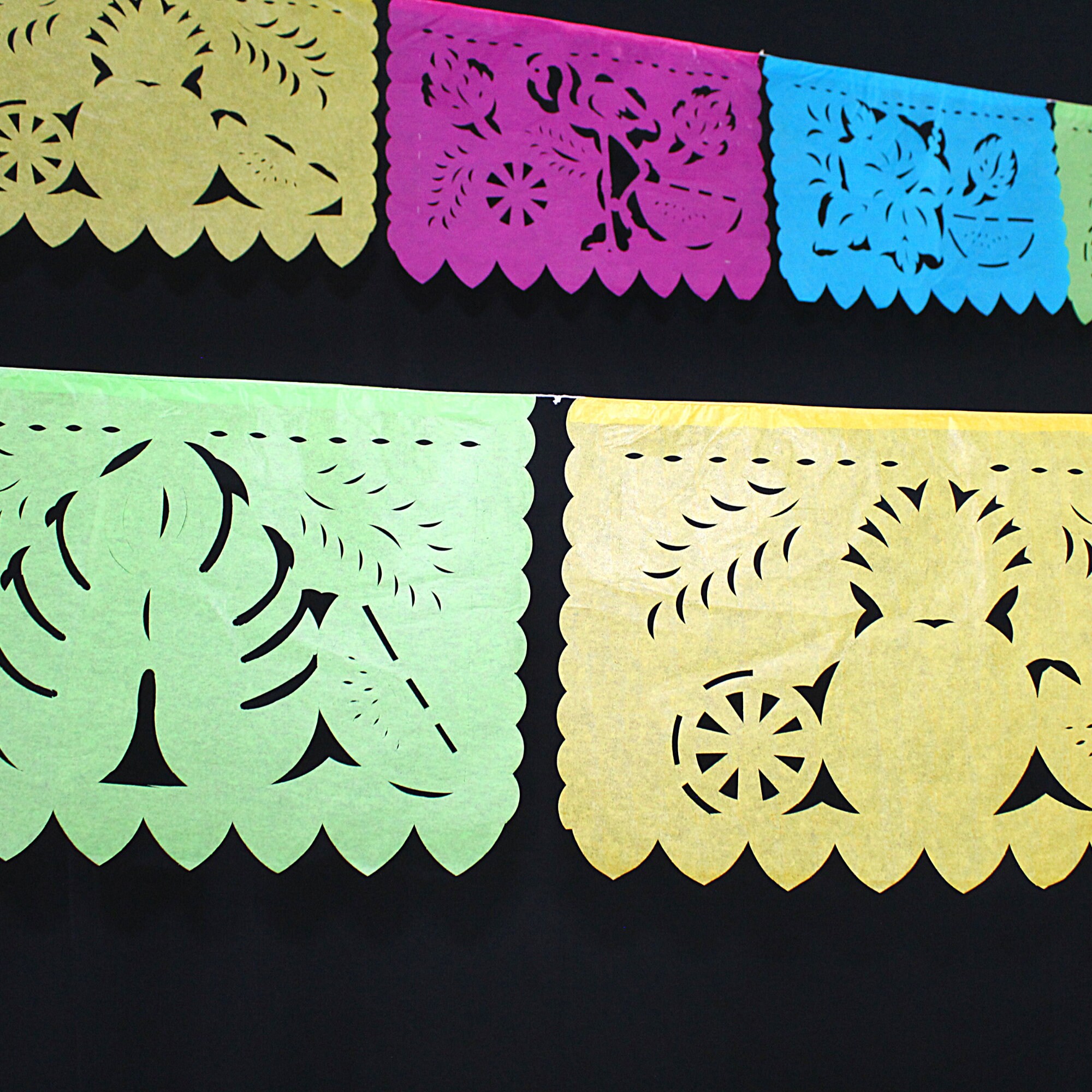 Tissue Paper Fiesta Banner, Hawaiian Decor, 12 Ft - Etsy