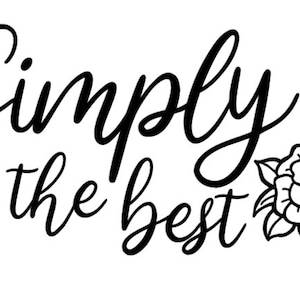 Simply The Best - Schitt&#39;s Creek SVG