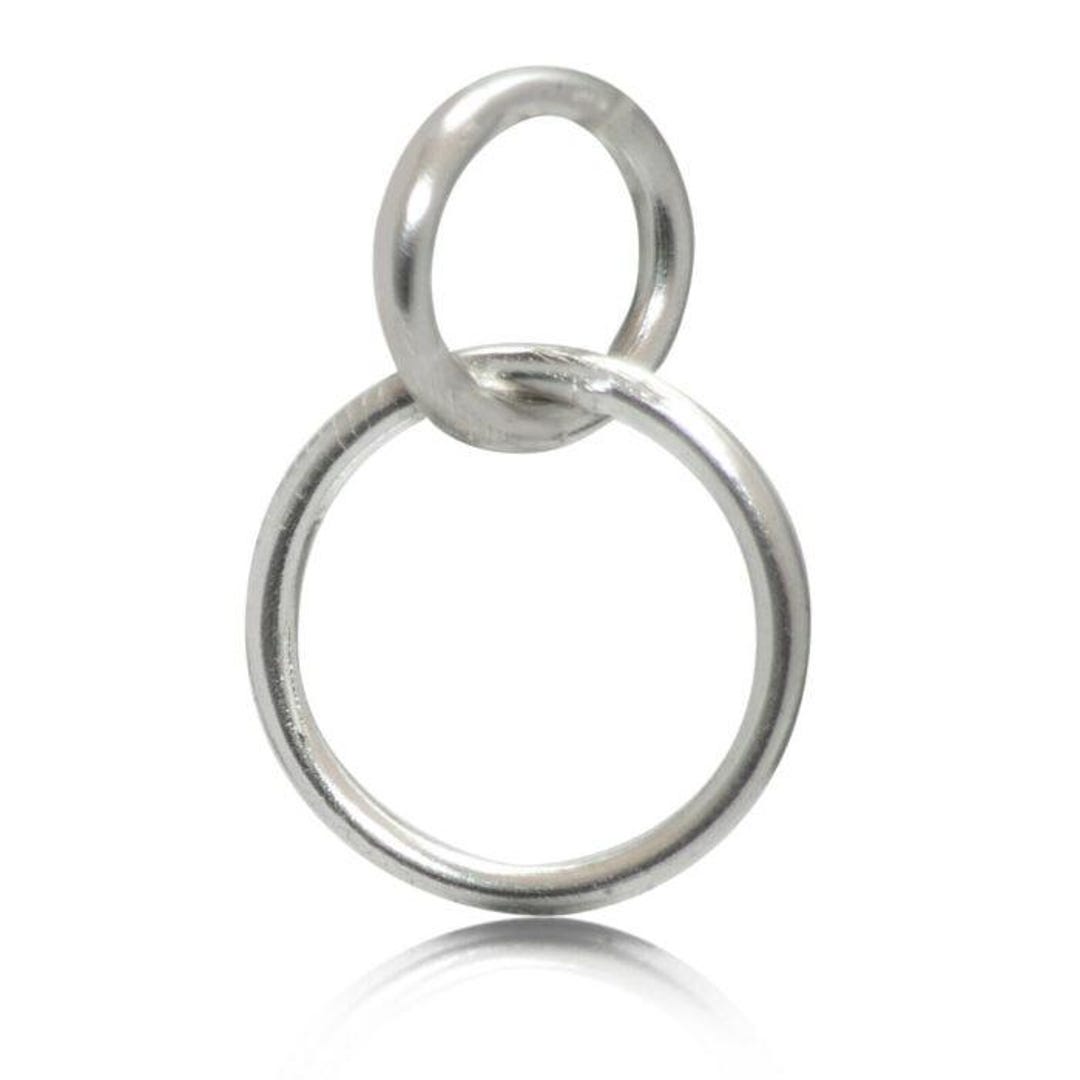 925 Sterling Silver Interlocking Jump Rings, Interlocking Pendant ...
