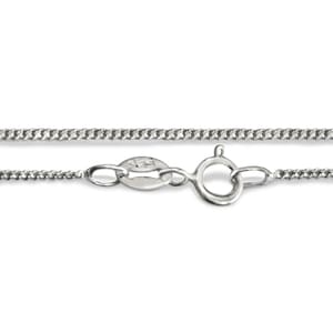 Fine Curb Chain in Sterling Silver- 14&quot;,16&quot;,18&quot;,20&quot;,22&quot; and 24&quot;