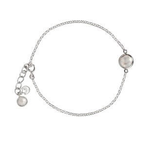 Mondstein Armband aus Sterling Silber
