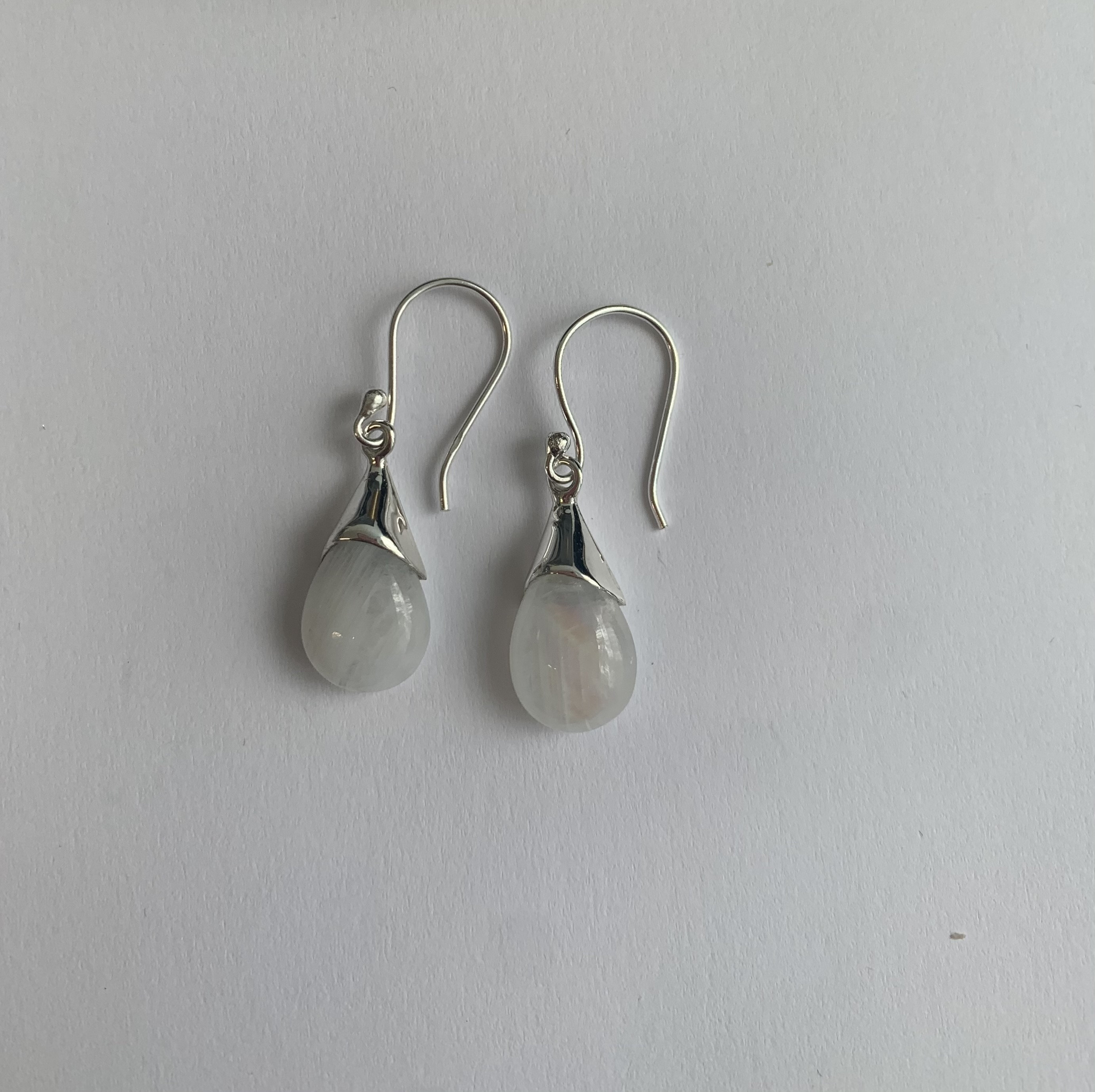 Turquoise nickel-free teardrop earring gemstone earring capped Labradorite earring melting frost earring 925 sterling silver