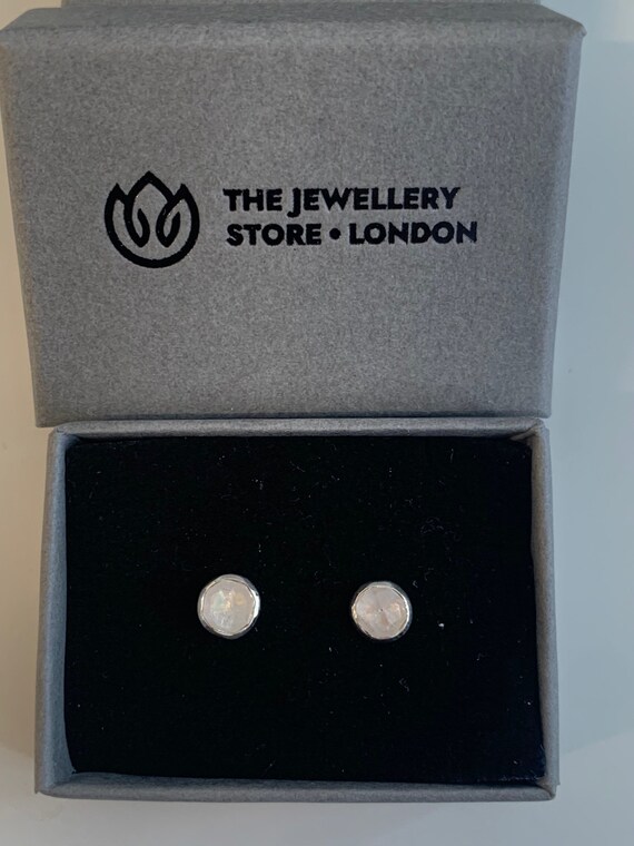 Orecchini Artigianali In Bronzo Con Pietra Di Luna - Baco Ortigia