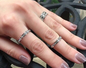 swarovski crystal wedding band