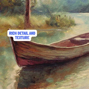 Vintage Rowboat Print | Sunset Lake Wall Art (digital Download) - Etsy