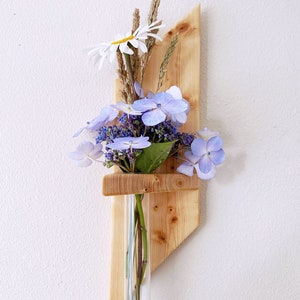 Mid Century Modern Test Tube Bud Vase  - Rustic Mid-Century Home Decor - Wall Art - Housewarming Gift
