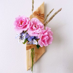 Mid Century Modern Test Tube Bud Vase  - Rustic Mid-Century Home Decor - Wall Art - Housewarming Gift