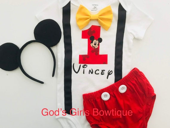 mickey mouse 1st birthday shirt boy