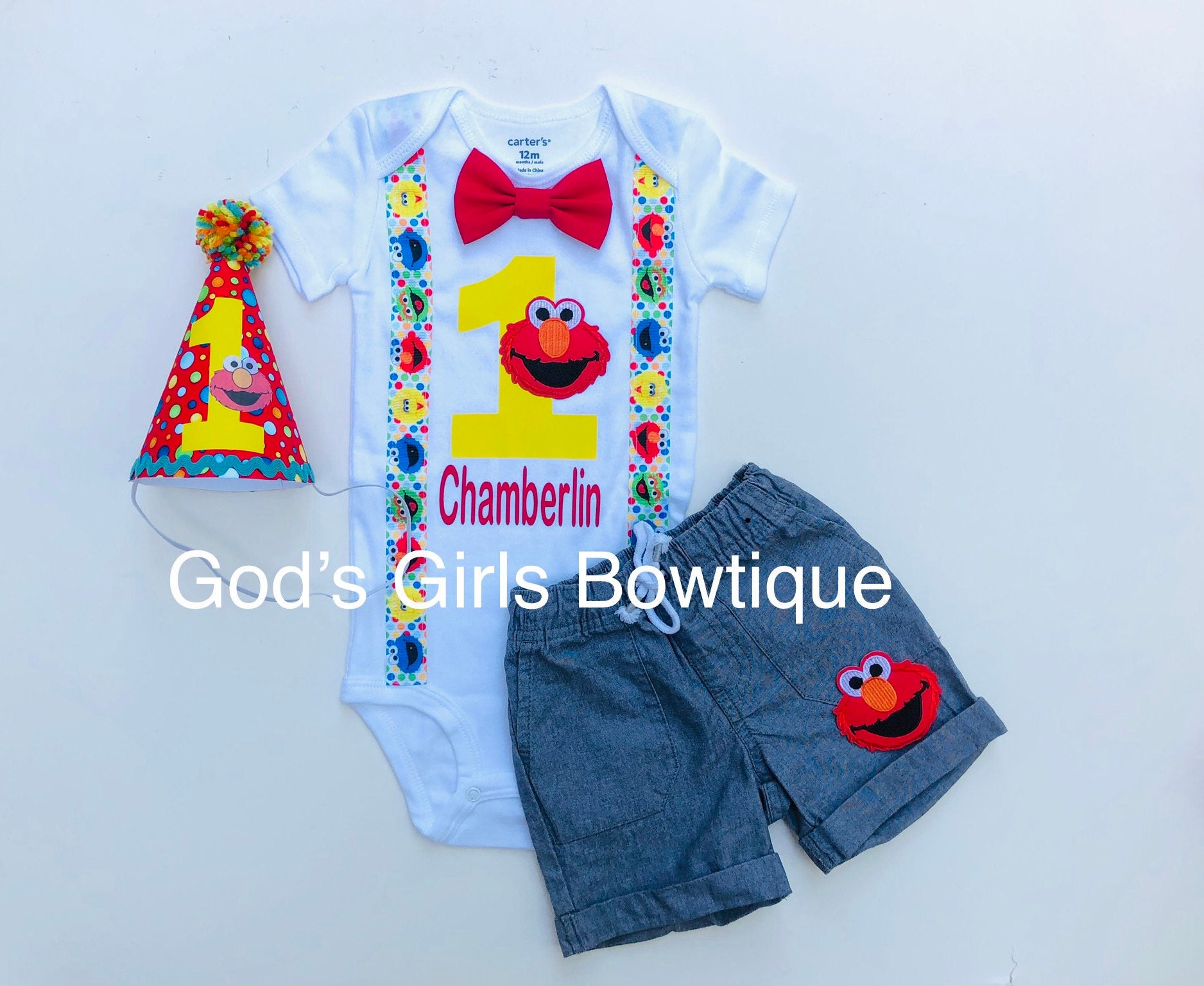 elmo 1st birthday outfit