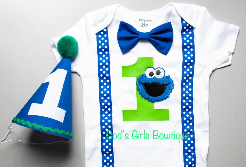 cookie monster first birthday outfit