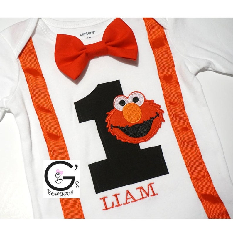 elmo smash cake outfit
