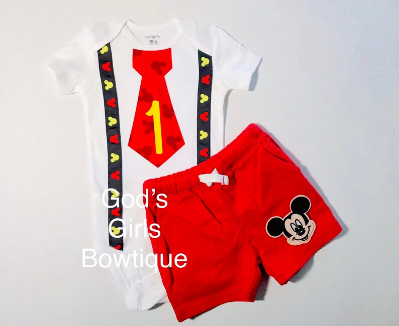 mickey mouse 1st birthday shirt boy