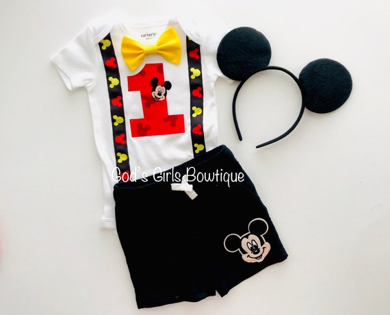 mickey mouse 1st birthday outfit boy