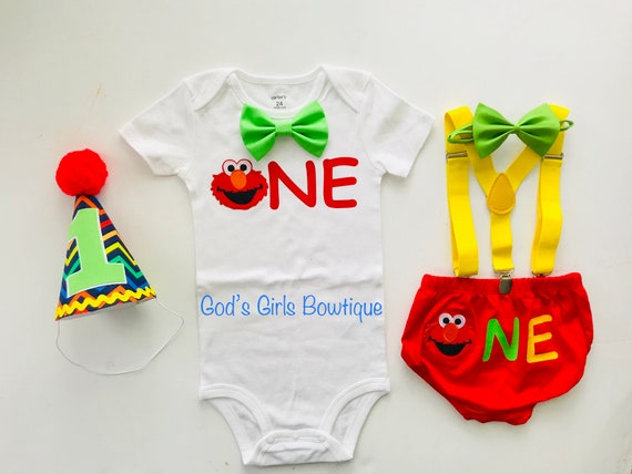 elmo birthday outfit boy