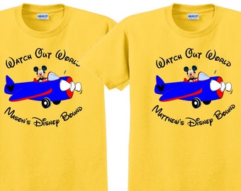 Mickey Plane Disney Camisa Disney Vacaciones Disney Grupo Camisas Disney Camisas Disney Matching Camisas Disney Camisas Personalizadas Disney Family Shirts