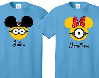 Disney Camisa MINIONS Disney Vacation Disney Group Camisas Disney Camisetas personalizadas Disney Camisetas personalizadas Disney Familia